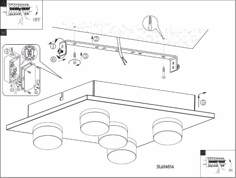 Page 1 de la notice Manuel utilisateur Eglo Romendo