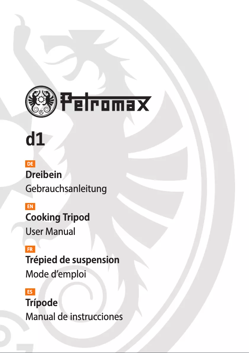 Page 1 de la notice Manuel utilisateur Petromax d1