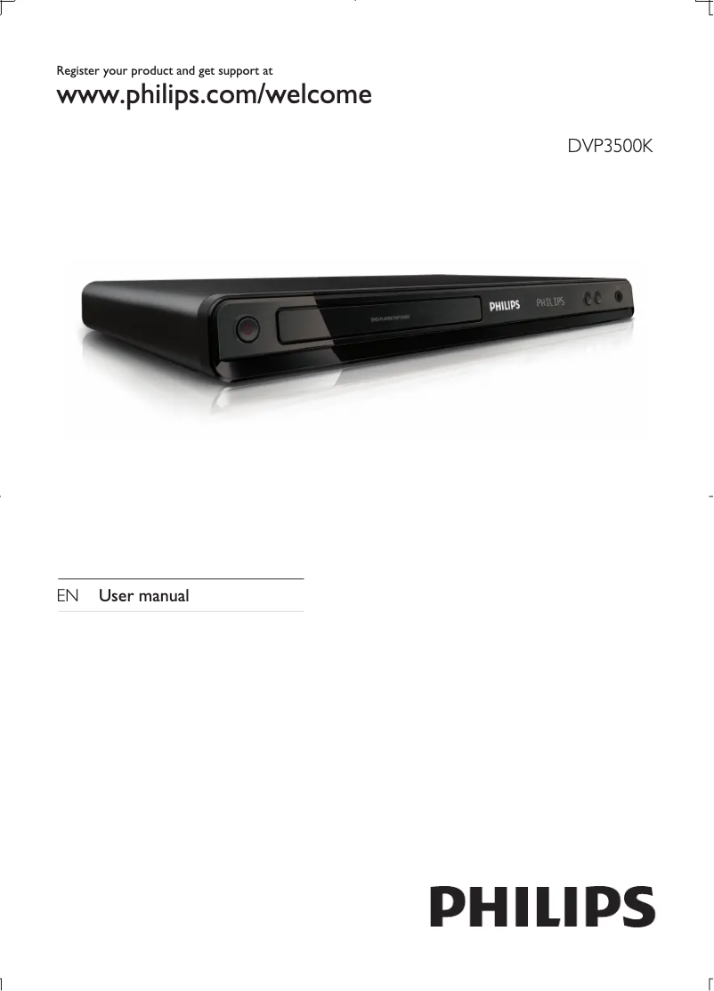 Page n°1 - Manuel utilisateur Philips DVP3500K