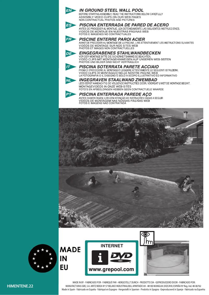 Page 1 de la notice Manuel utilisateur Gre KPE300PNE