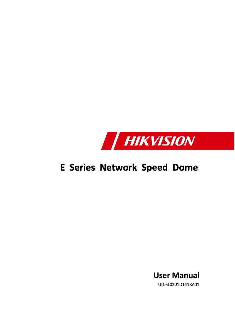 Página 1 del manual Manual de usuario Hikvision DS-2DE4220-AE