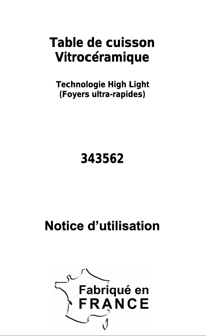 Page 1 de la notice Manuel utilisateur Brico Dépôt 343562