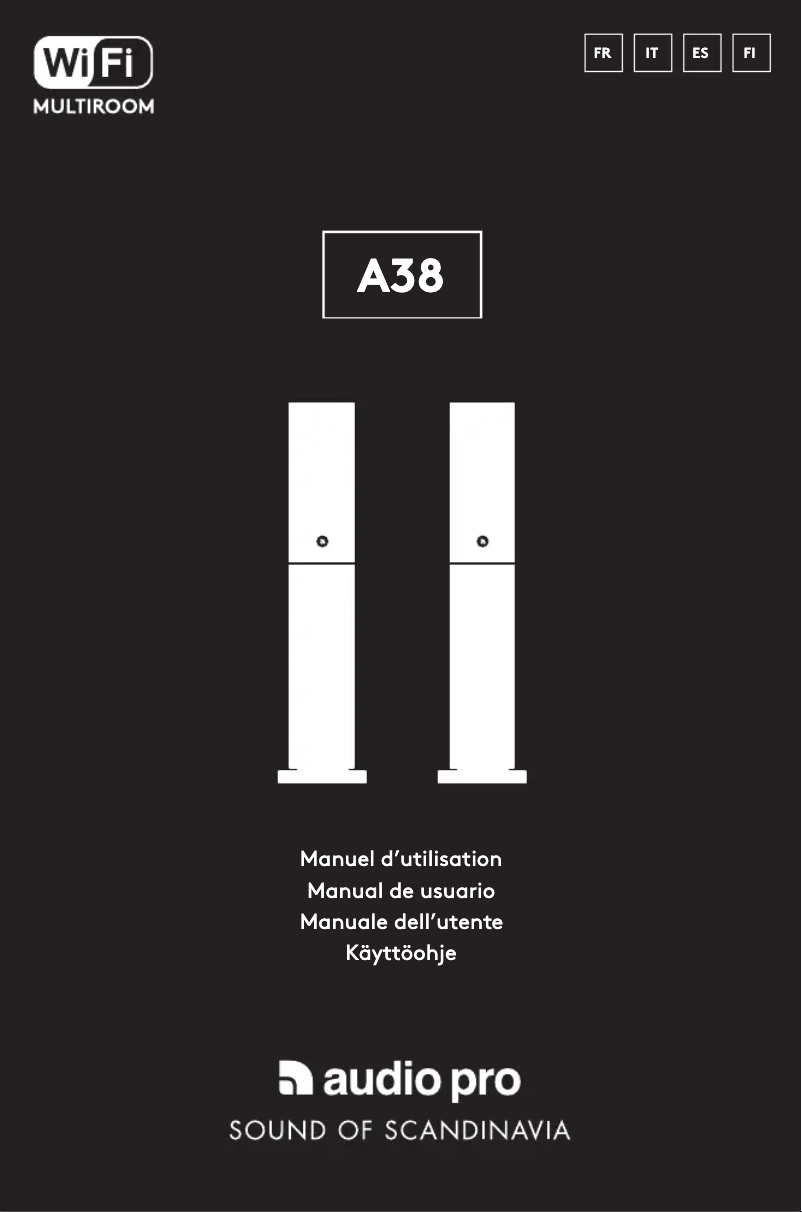 Page 1 de la notice Manuel utilisateur Audio Pro A38