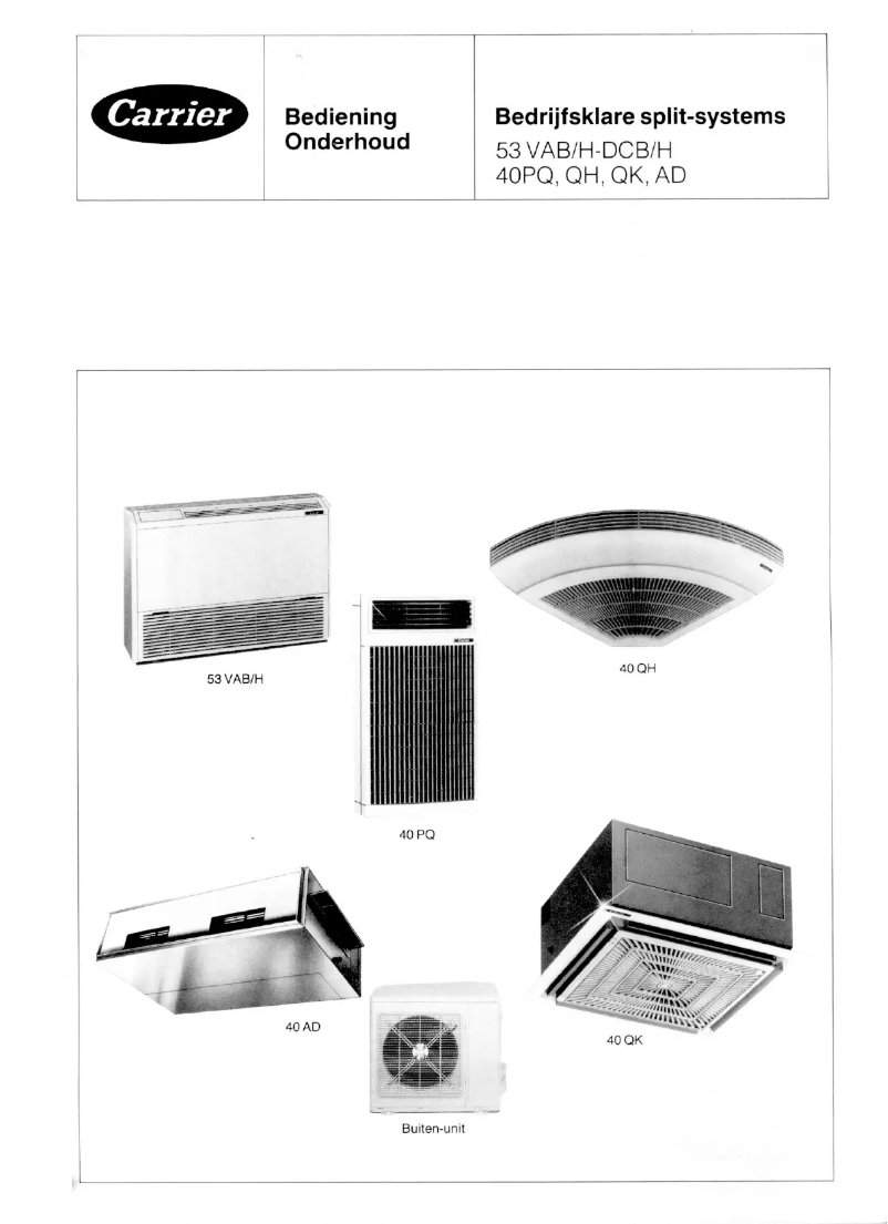 Página 1 del manual Manual de usuario Carrier 40AD