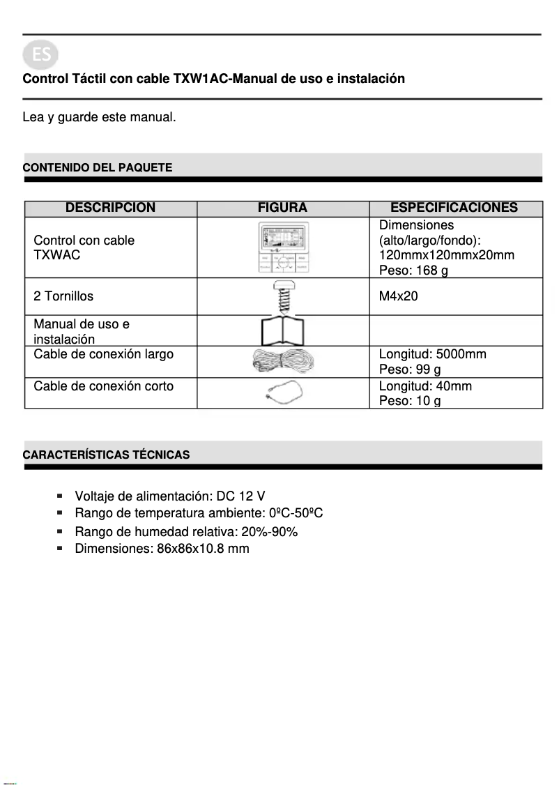Page 1 de la notice Manuel utilisateur Baxi LSGT60-3M