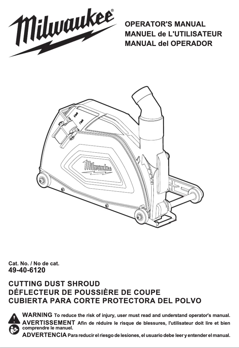 Page 1 de la notice Manuel utilisateur Milwaukee 49-40-6120