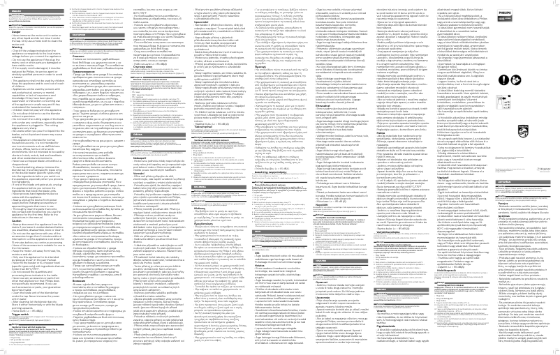 Page 1 de la notice Manuel utilisateur Philips Viva Collection HR2645