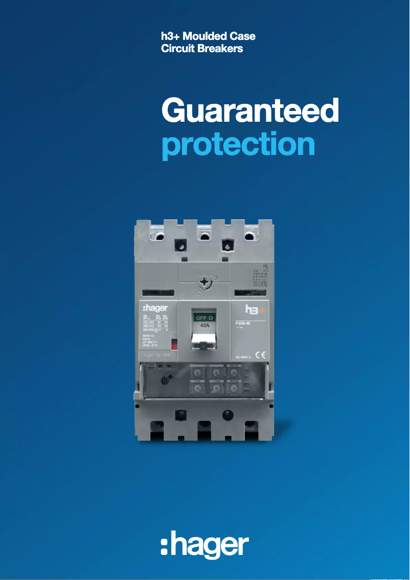Page 1 of the manual Brochure Hager HHA026U