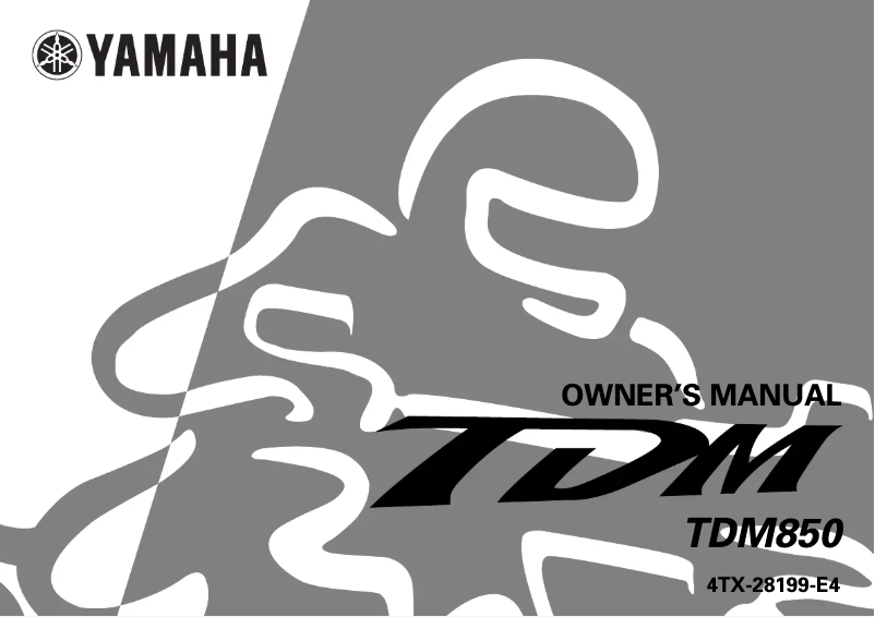 Page 1 de la notice Manuel utilisateur Yamaha TDM850
