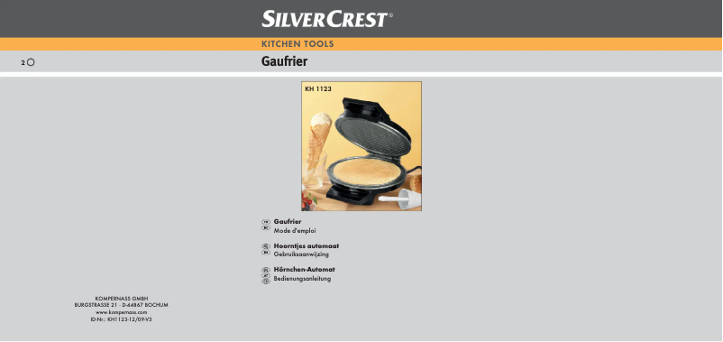 Página 1 del manual Manual de usuario SilverCrest KH 1123