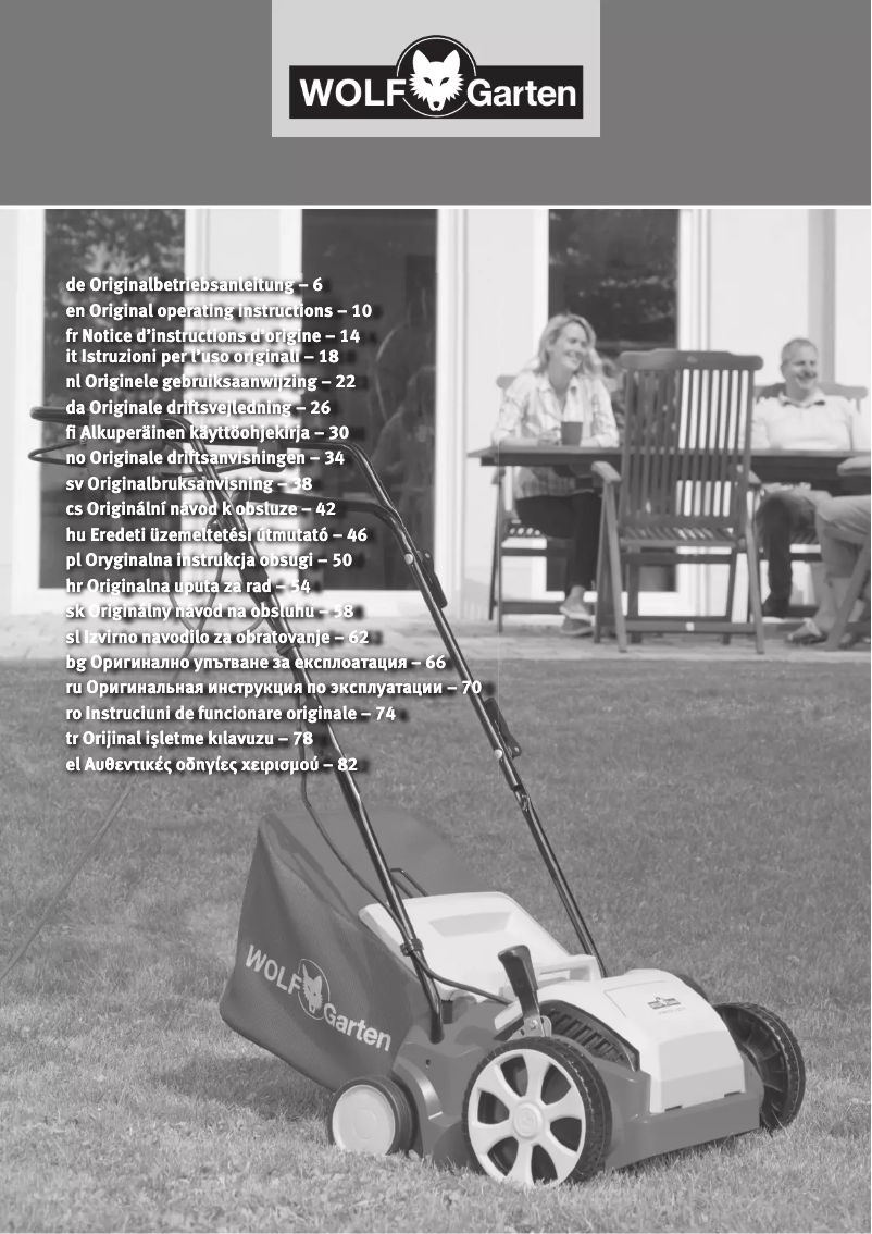 Page 1 de la notice Manuel utilisateur Wolf Garten V 302 E