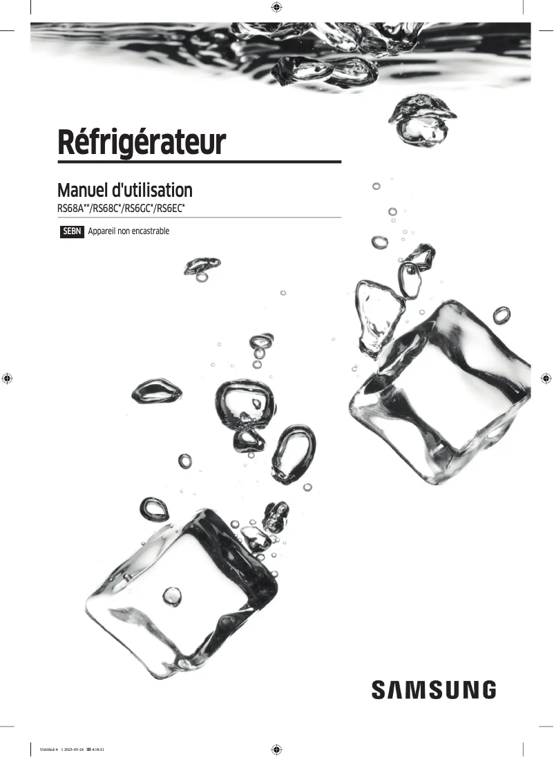 Página 1 del manual Manual de usuario Samsung RS66A8100S9