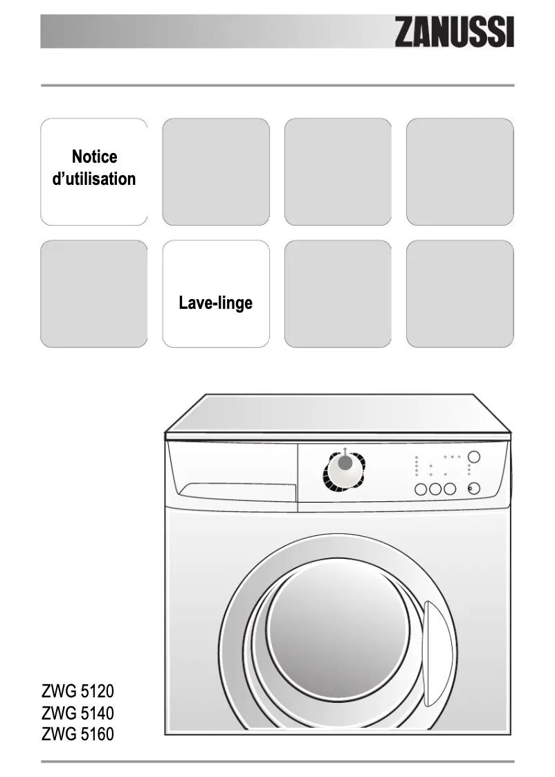 Página 1 del manual Manual de usuario Zanussi ZWG 5160