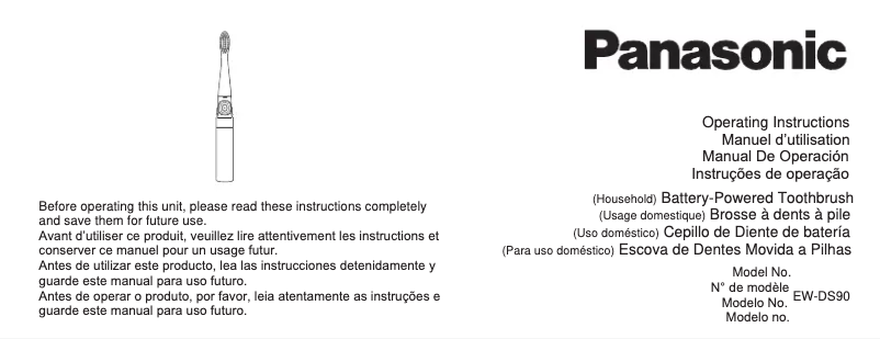 Página 1 del manual Manual de usuario Panasonic EW-DS90-P