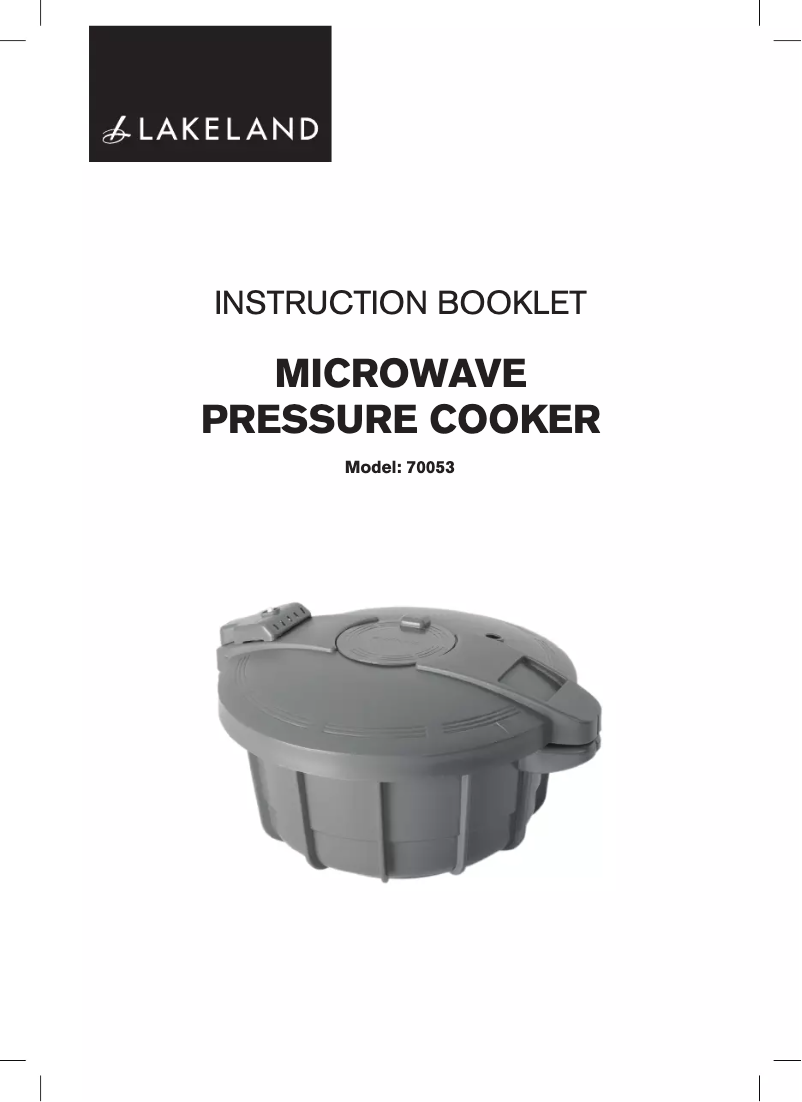 Page 1 de la notice Manuel utilisateur Lakeland 70053