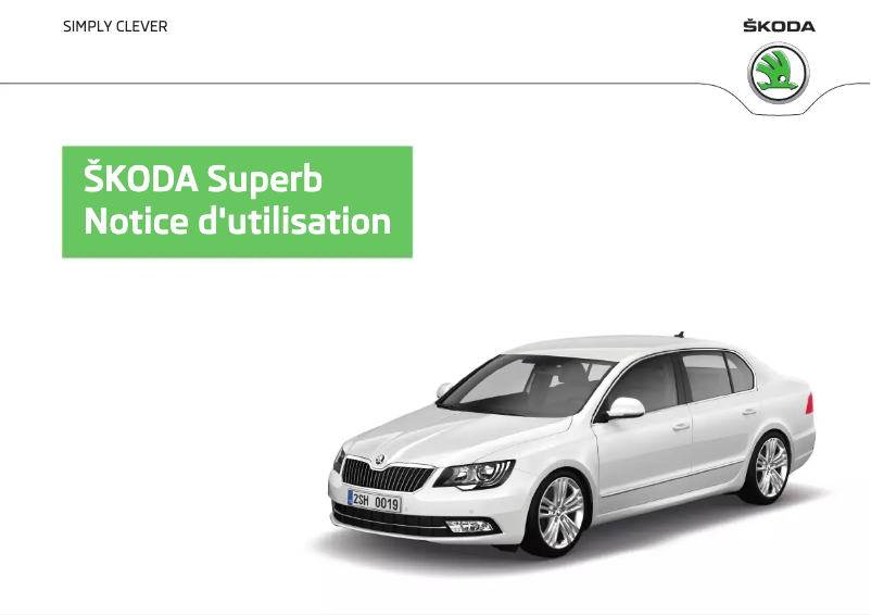 Page 1 of the manual User Manual Skoda Superb (2013)