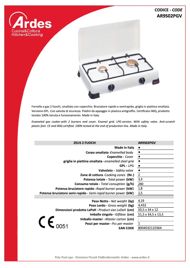 Page 1 de la notice Manuel utilisateur Ardes AR9S02P