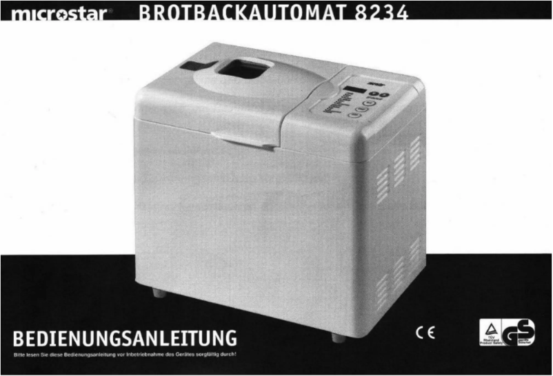 Page 1 de la notice Manuel utilisateur Miele 8234