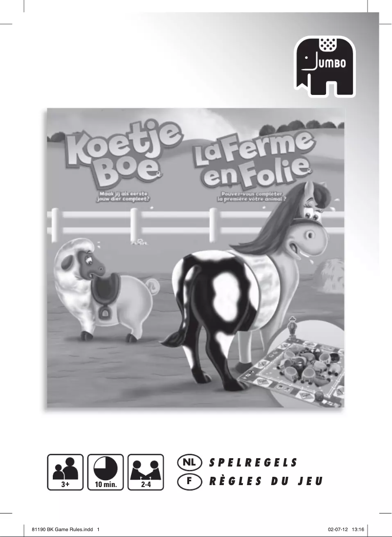 Page 1 de la notice Manuel utilisateur Jumbo Jonkies Koetje Boe