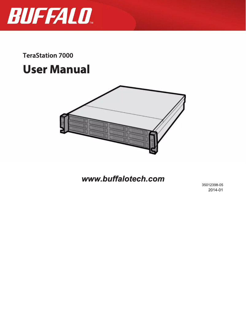 Página 1 del manual Manual de usuario Buffalo TeraStation 7120R