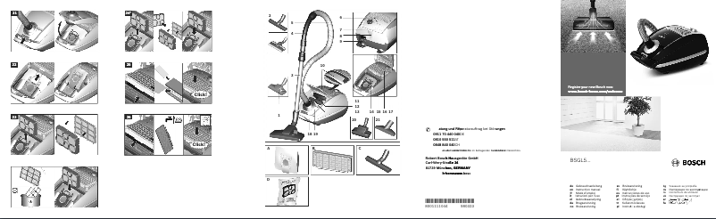 Página 1 del manual Manual de usuario Bosch BSGL5ZOO3