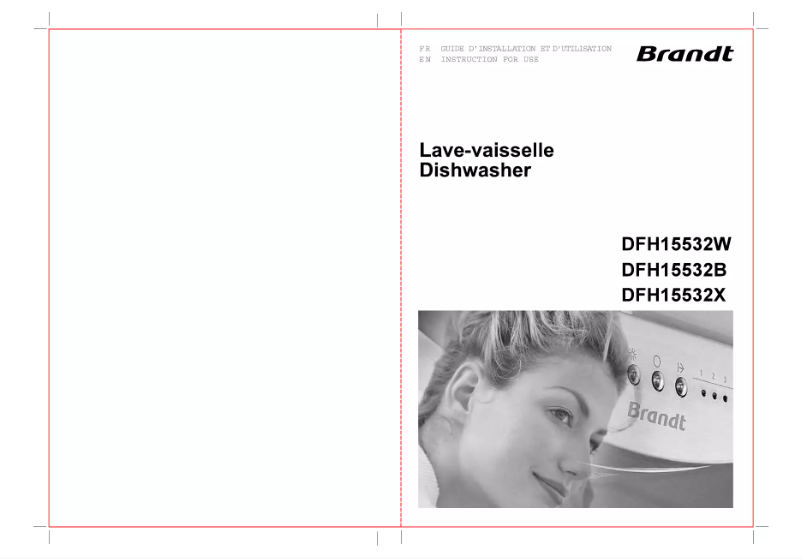 Page 1 de la notice Manuel utilisateur Brandt DFH15532B