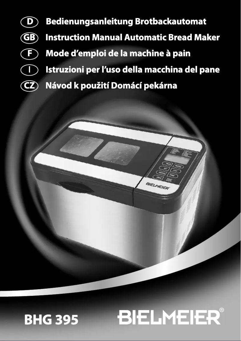 Página 1 del manual Manual de usuario Bielmeier BHG395