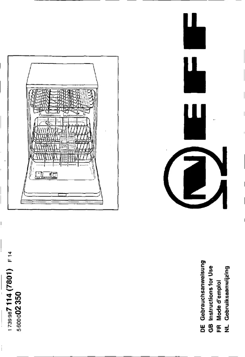 Page 1 of the manual User Manual Neff S4443N0