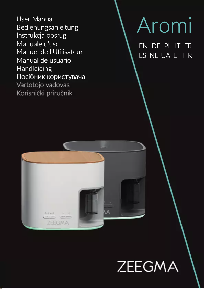 Page 1 de la notice Manuel utilisateur Zeegma Aromi