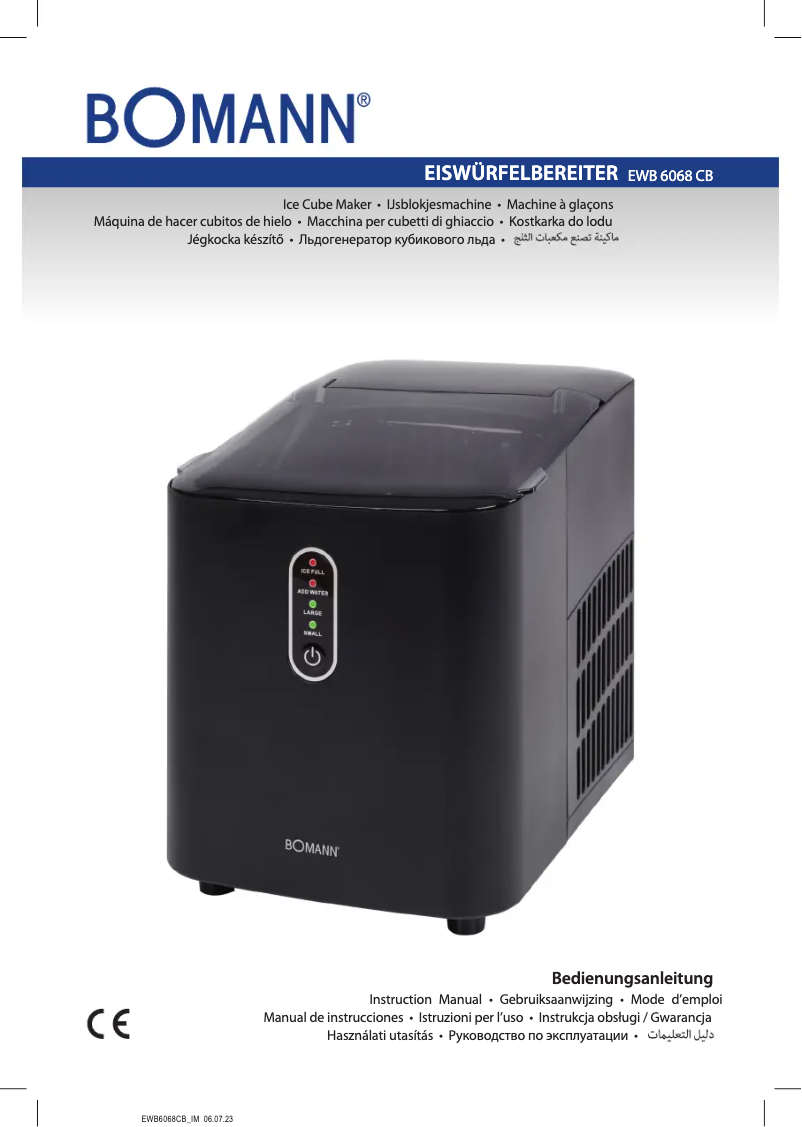 Page 1 de la notice Manuel utilisateur Bomann EWB 6068 CB
