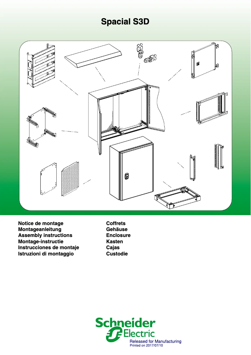 Page 1 de la notice Manuel utilisateur Schneider NSYS3D4620P