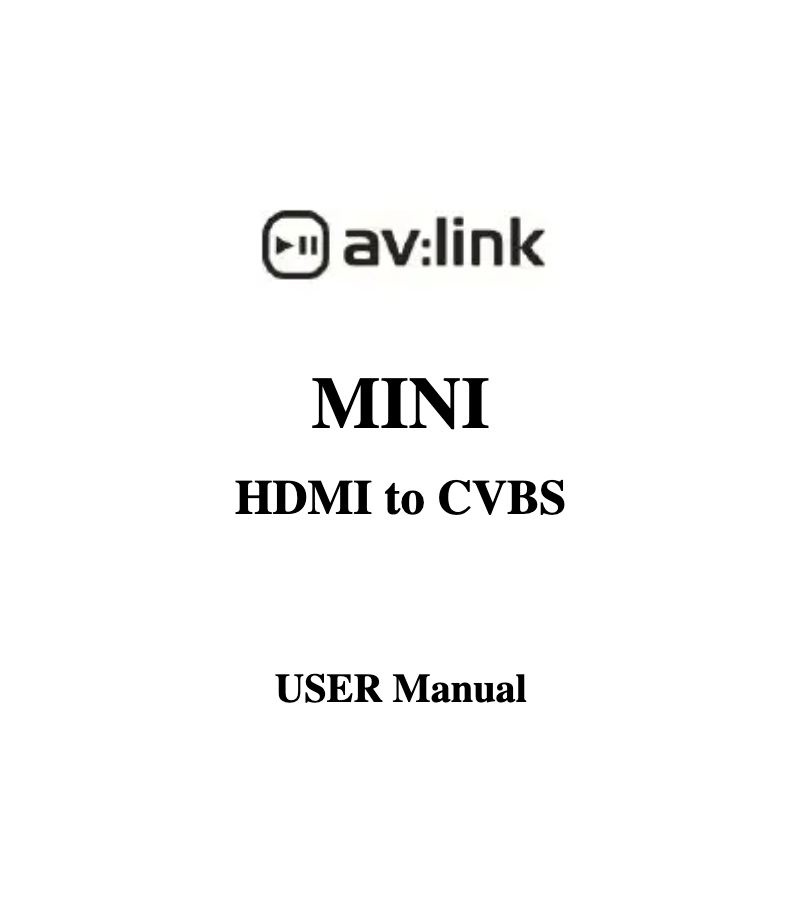 Página 1 del manual Manual de usuario AV:link 128.822UK