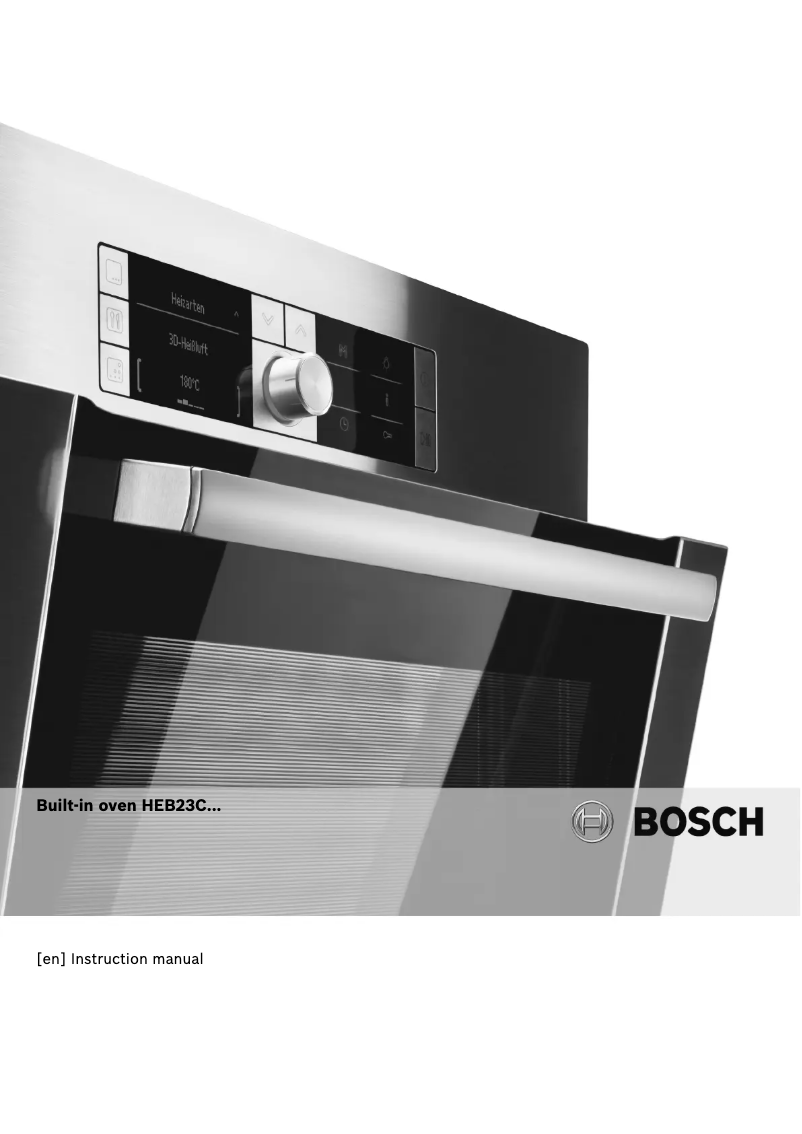 Page 1 of the manual User Manual Bosch Serie 6 HEB23C156