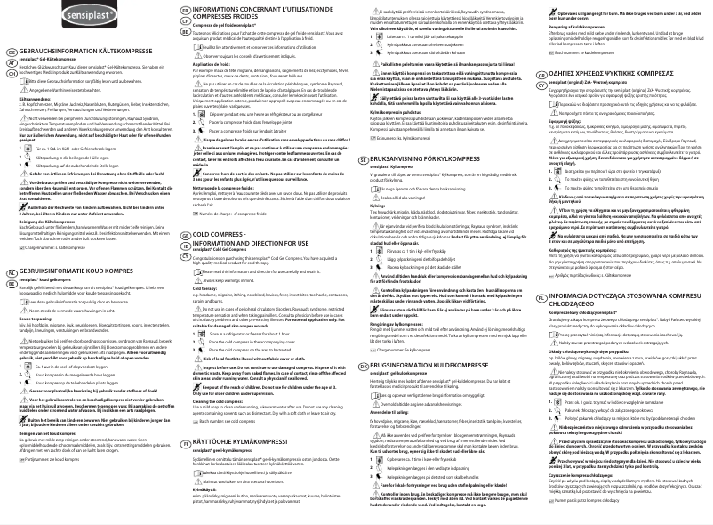 Page 1 de la notice Manuel utilisateur Sensiplast IAN 93489