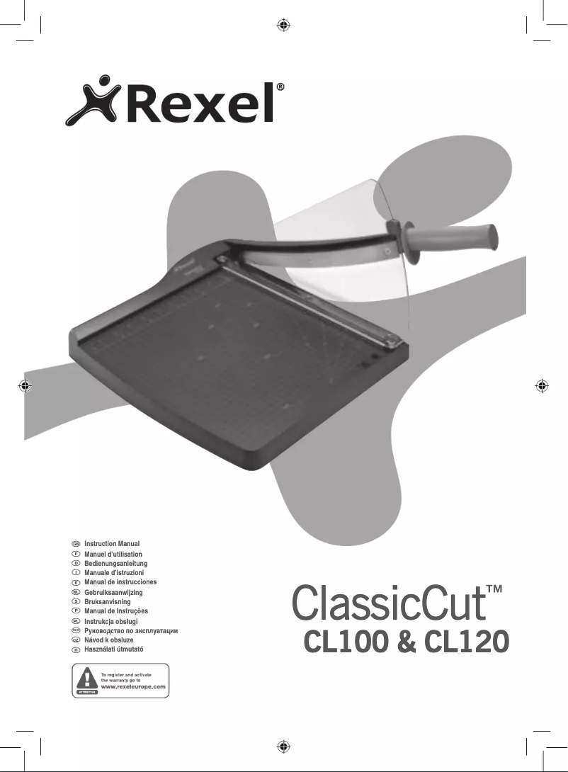 Page 1 de la notice Manuel utilisateur Rexel ClassicCut CL100