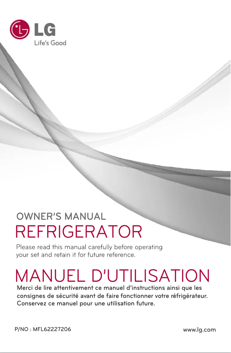 Page 1 de la notice Manuel utilisateur LG GR-B382RQGC