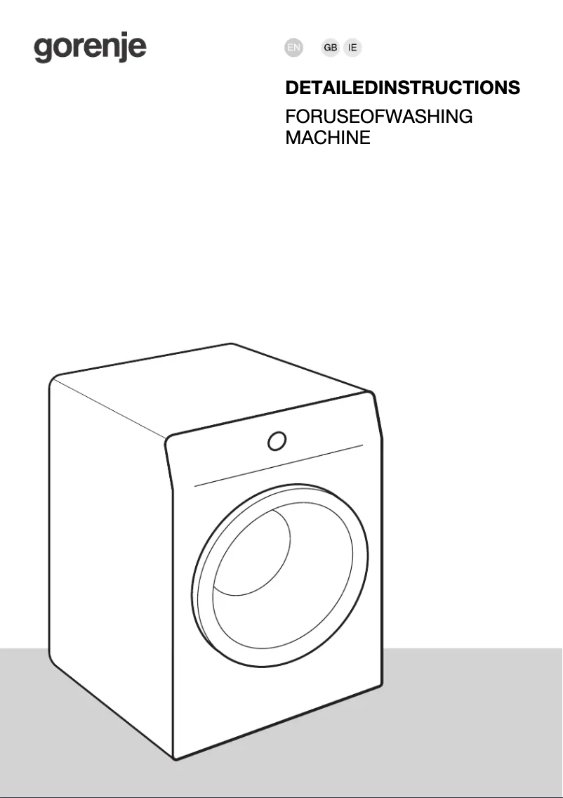 Página 1 del manual Manual de usuario Gorenje WPNEI84A1SW