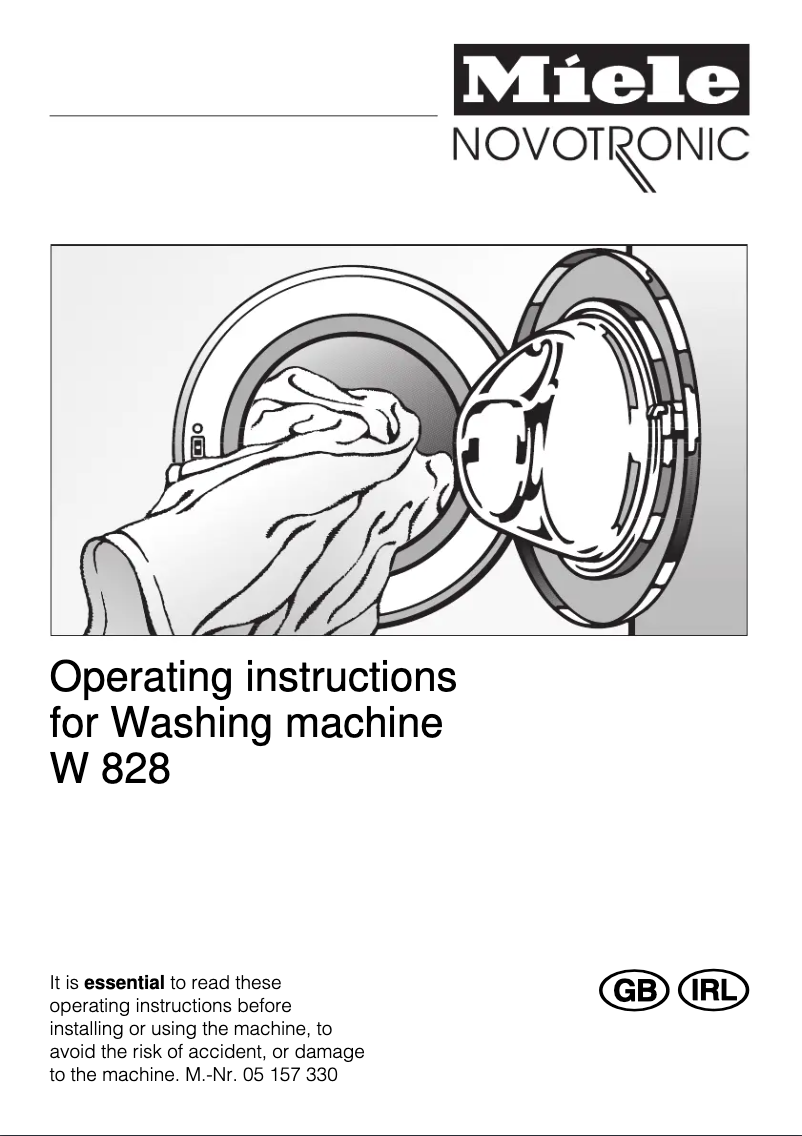 Página 1 del manual Manual de usuario Miele W 828