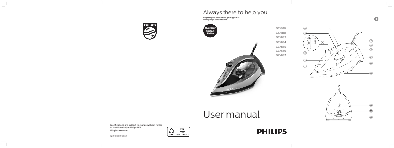 Página 1 del manual Manual de usuario Philips Azur Pro GC4885