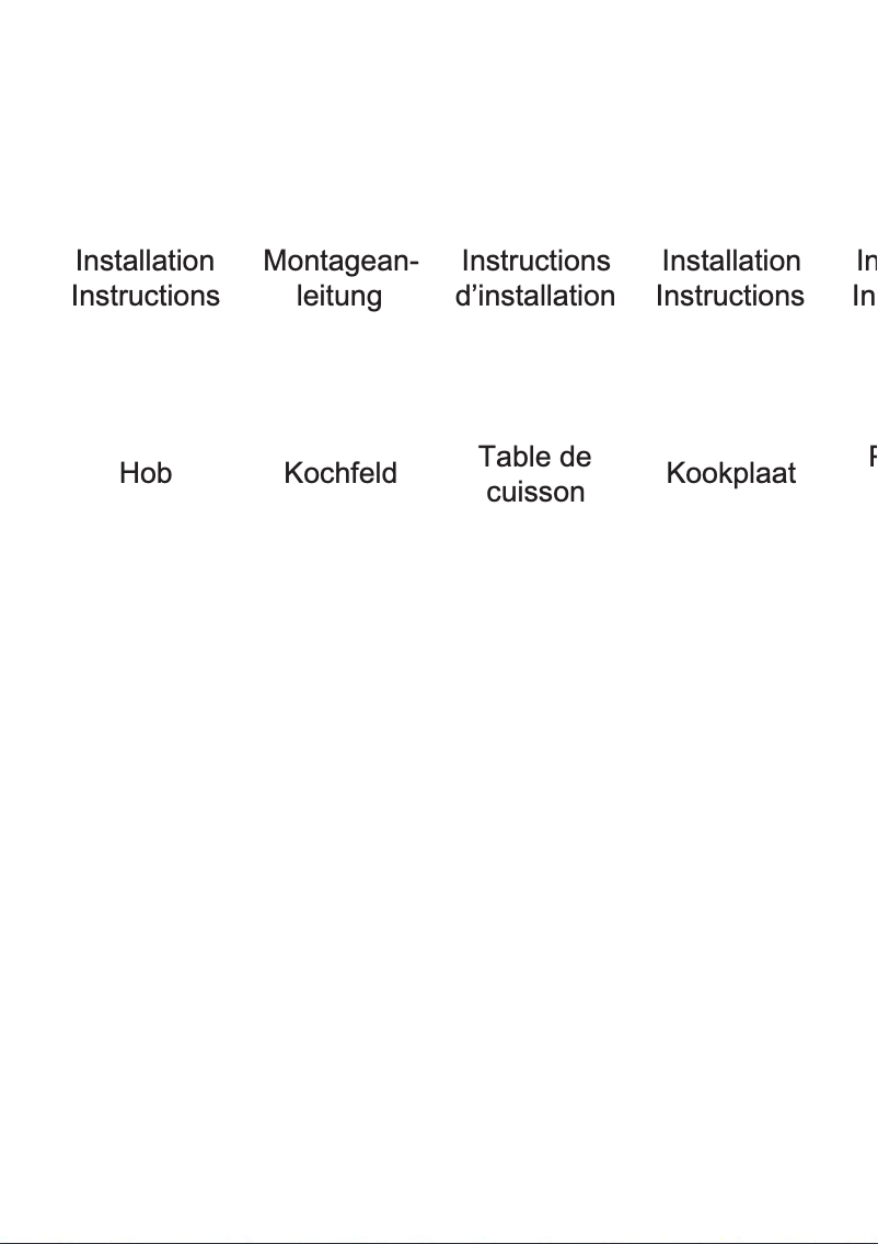 Page 1 de la notice Guide d'installation Electrolux GK36DKG2O