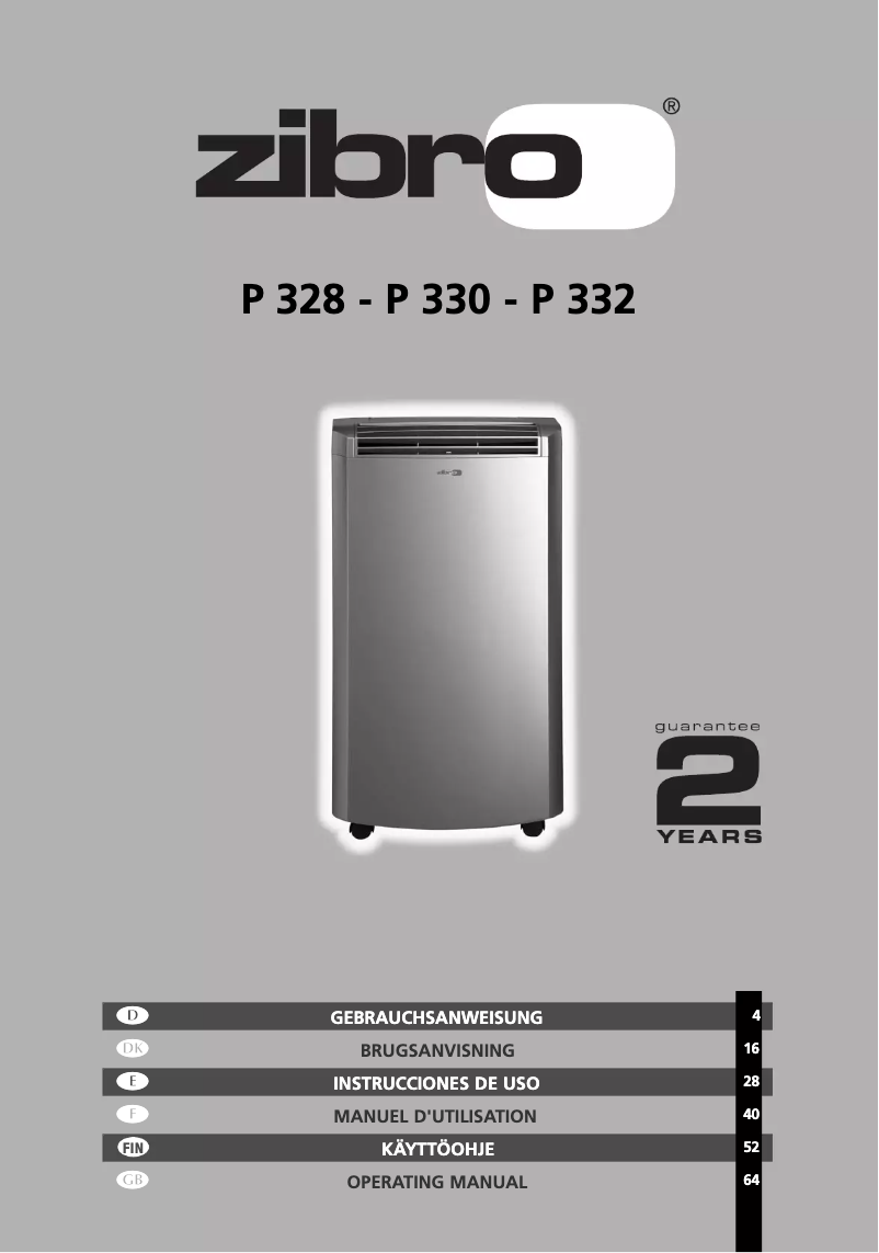 Página 1 del manual Manual de usuario Zibro P 330