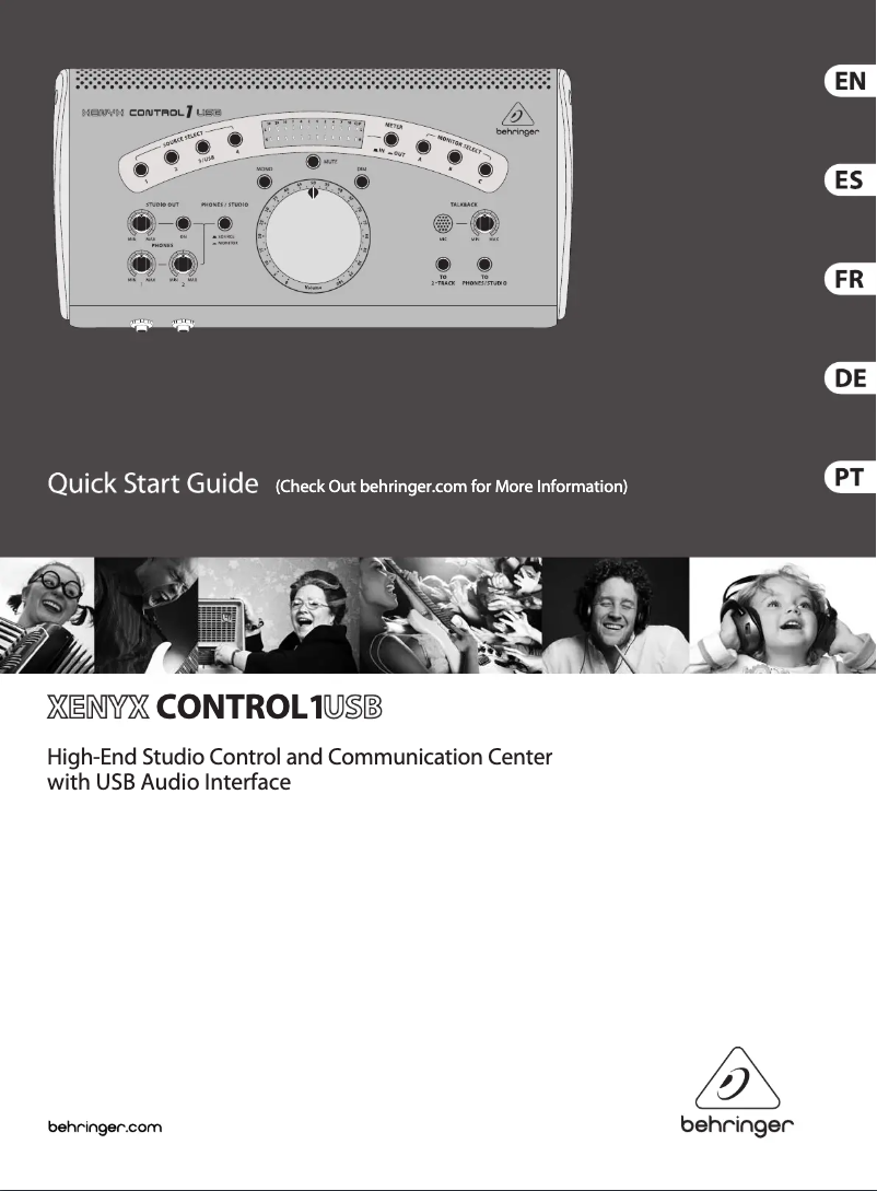 Página 1 del manual Manual de instrucciones Behringer CONTROL1USB