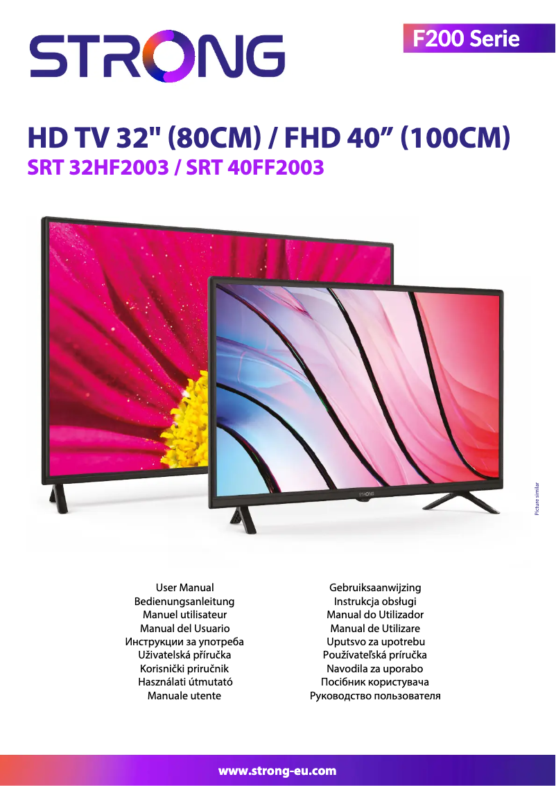 Page 1 de la notice Manuel utilisateur Strong SRT 32HF2003