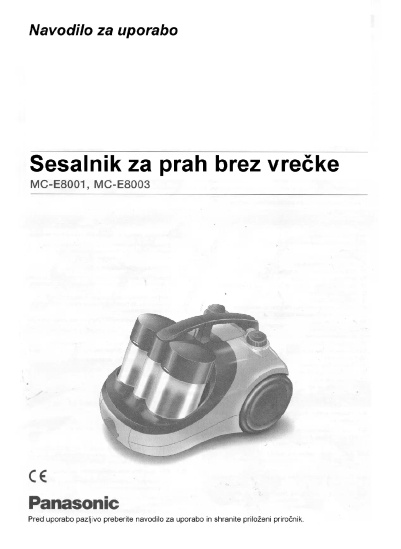 Página 1 del manual Manual de usuario Panasonic MC-E8003