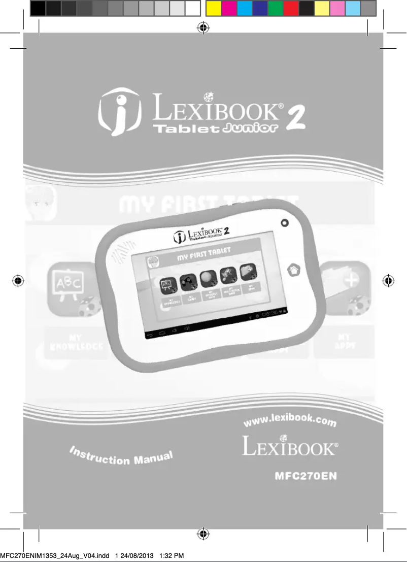 Page 1 de la notice Manuel utilisateur Lexibook Junior Tablet MFC270EN