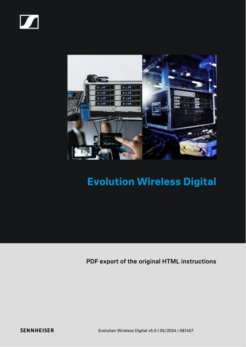 Página 1 del manual Manual de usuario Sennheiser EW-DX SKM