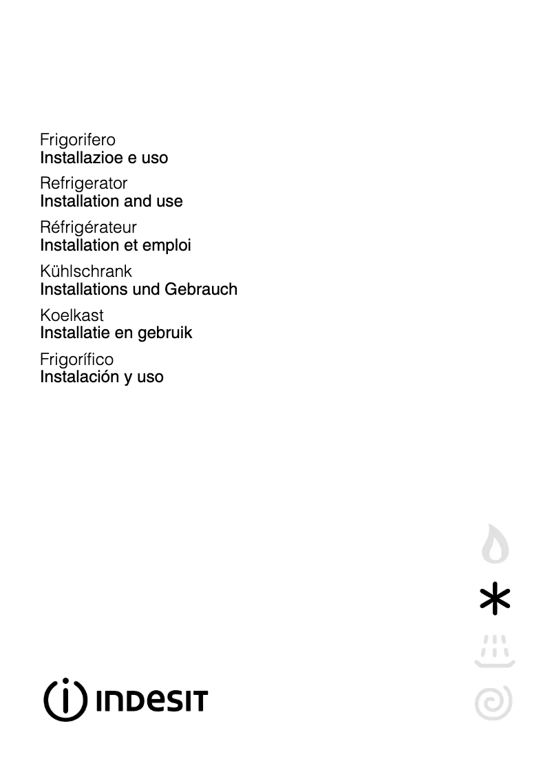 Page 1 de la notice Manuel utilisateur Indesit RG 1164 I