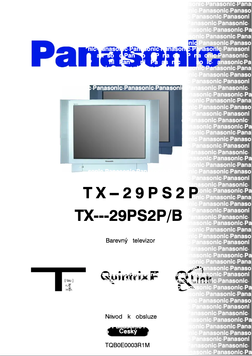 Page 1 de la notice Manuel utilisateur Panasonic TX-29PS2PB