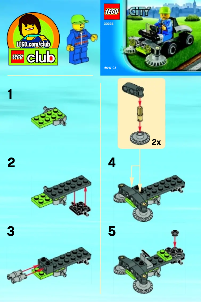 Page 1 de la notice Manuel utilisateur Lego Lawn Mover
