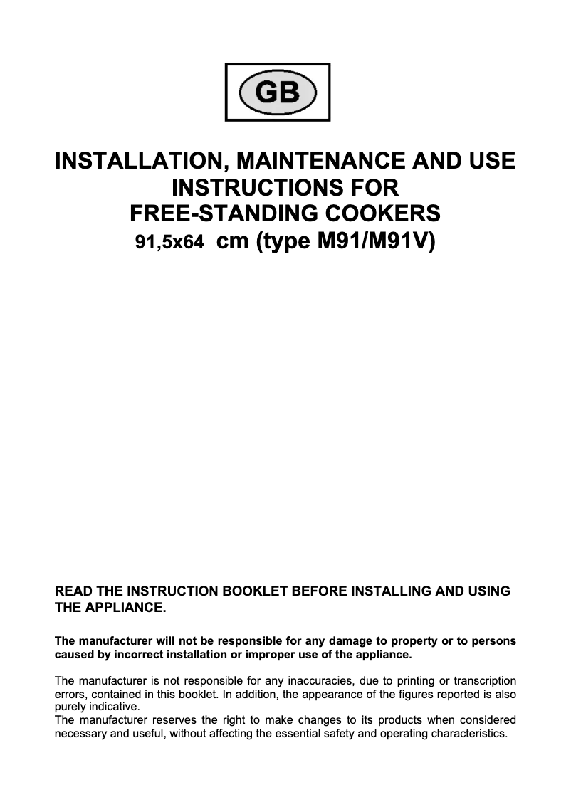 Page 1 de la notice Manuel utilisateur Bertazzoni X90 5 MFE NE